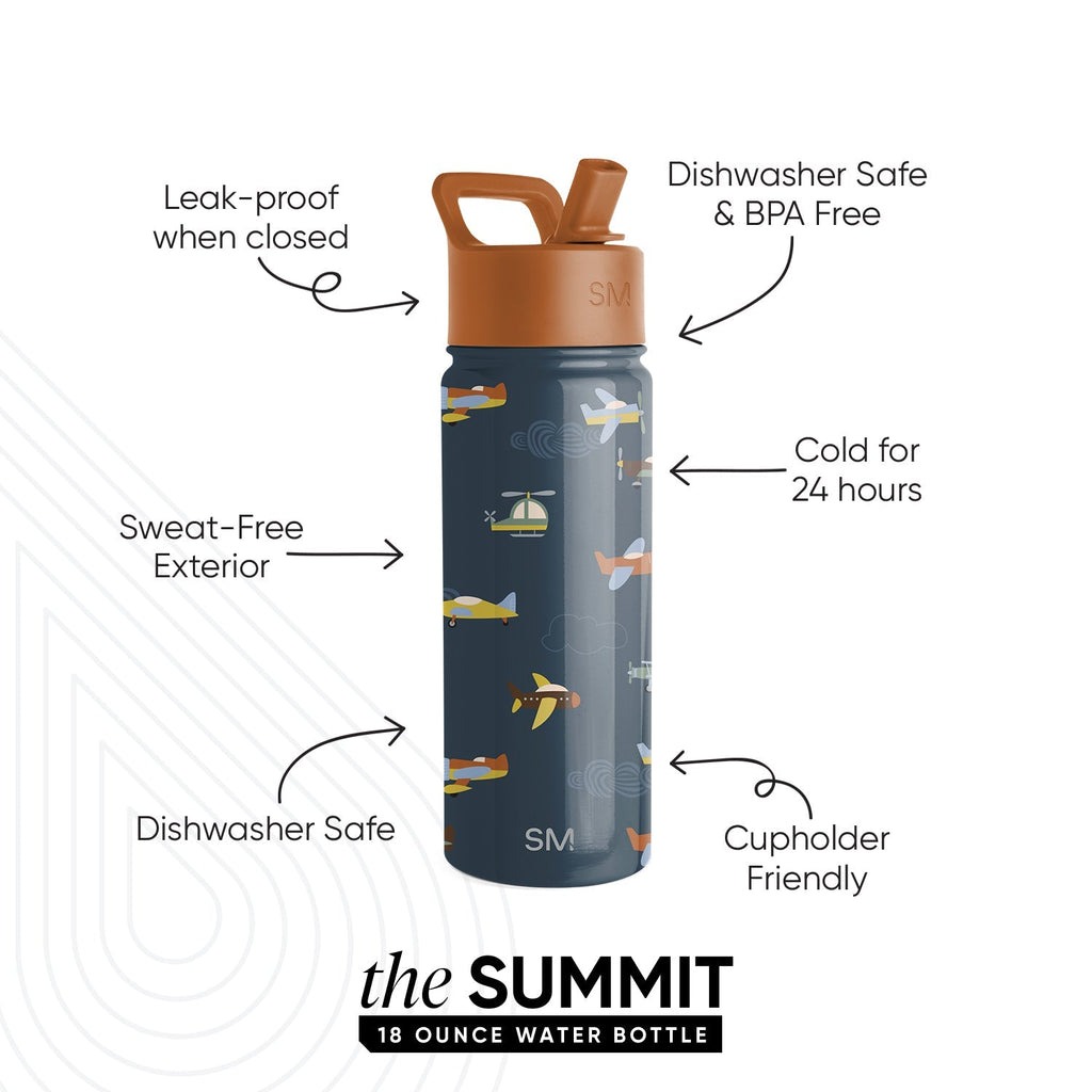 Summit Kids Water Bottle with Straw Lid - 18oz - SMC